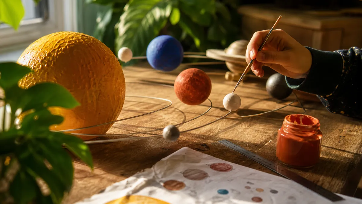 Maquette du système solaire : le guide pour la créer à l'échelle